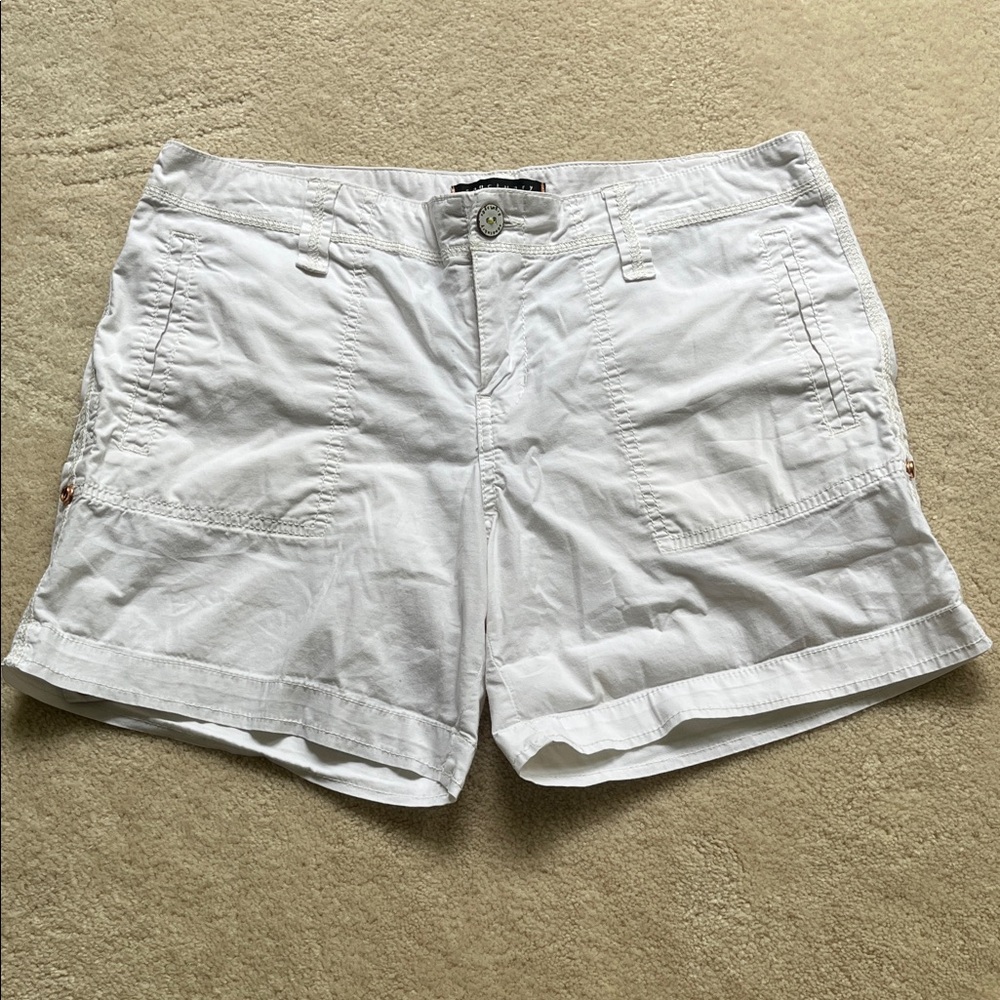 Women's White Casual Shorts